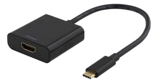 USB-C till HDMI adapter, 4096x2160 30Hz - Svart