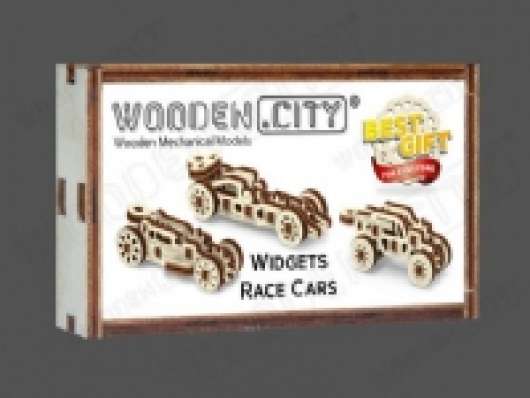 WOODEN.CITY Widgets Race Cars, 48 styck, Fordon, Pojke/flicka, 14 År, Trä