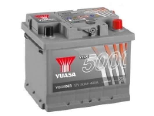 Yuasa SMF YBX5063 Bilbatteri 50 Ah T1 Cellepåsætning 0